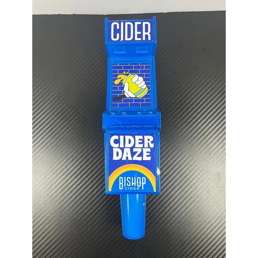 Bishop Cider Daze Beer Tap Handle Blue Arcade Style